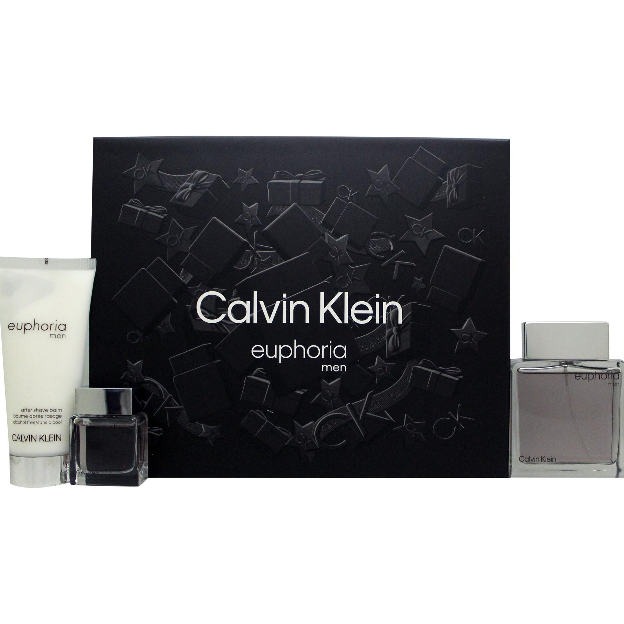 Calvin Klein Euphoria Gift Set 100ml EDT + 100ml Aftershave Balm + 15ml EDT