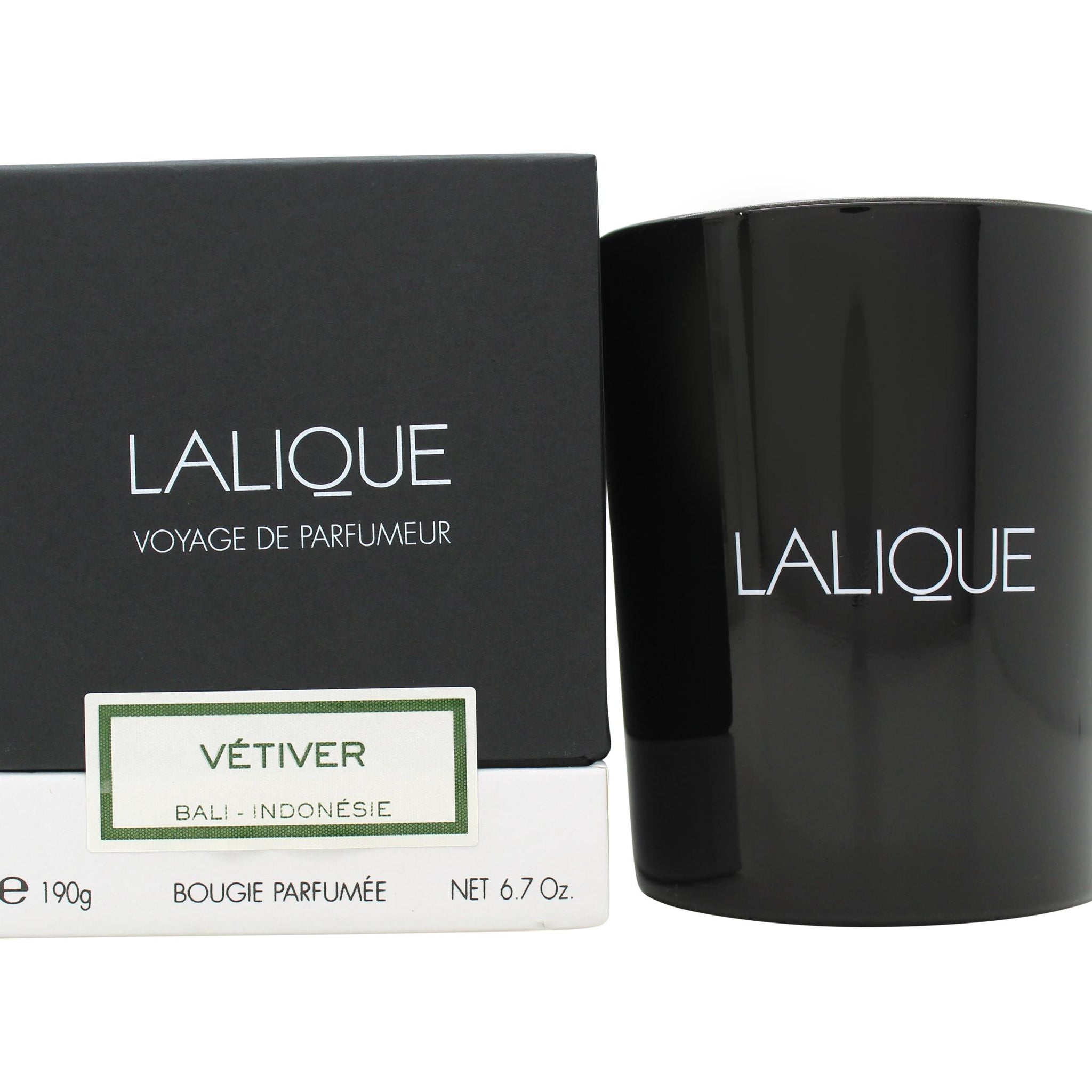 Lalique Candle 190g - Vetiver Bali