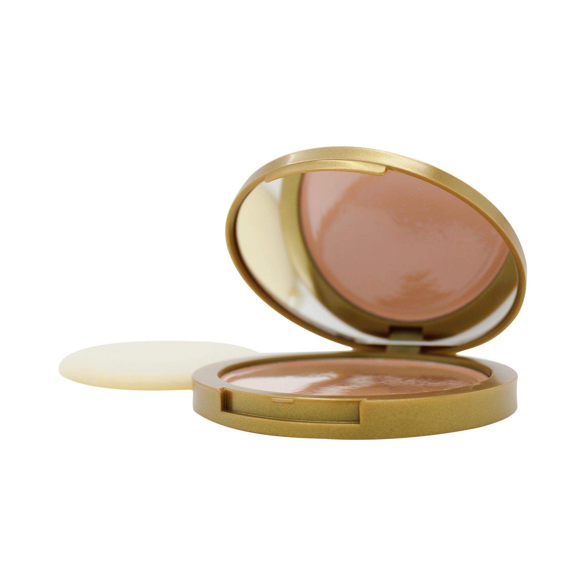 Mayfair Feather Finish Compact Powder with Mirror 10g - 03 Deep Peach