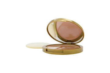 Mayfair Feather Finish Compact Powder with Mirror 10g - 03 Deep Peach