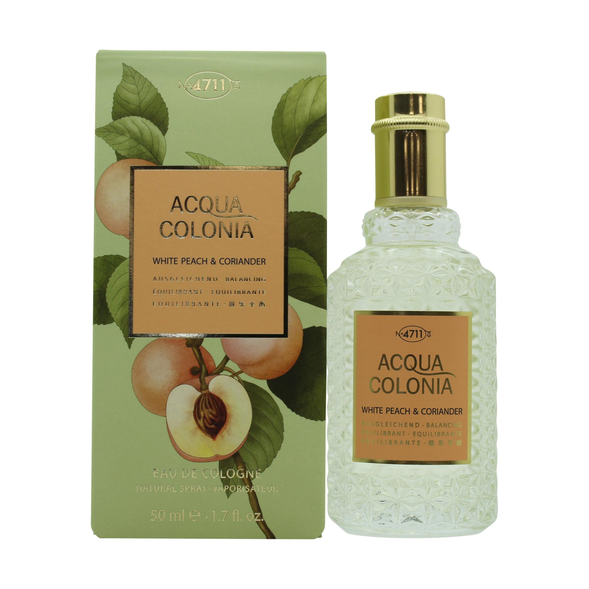 Mâurer & Wirtz 4711 Acqua Colonia White Peach & Coriander Eau de Cologne 50ml Spray