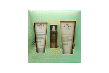 Nuxe Body Rêve de Thé Revitalising Dream Gift Set 30ml Exalting Fragrant Water + 100ml Revitalising Shower Gel + 150ml Revitalising Granular Scrub