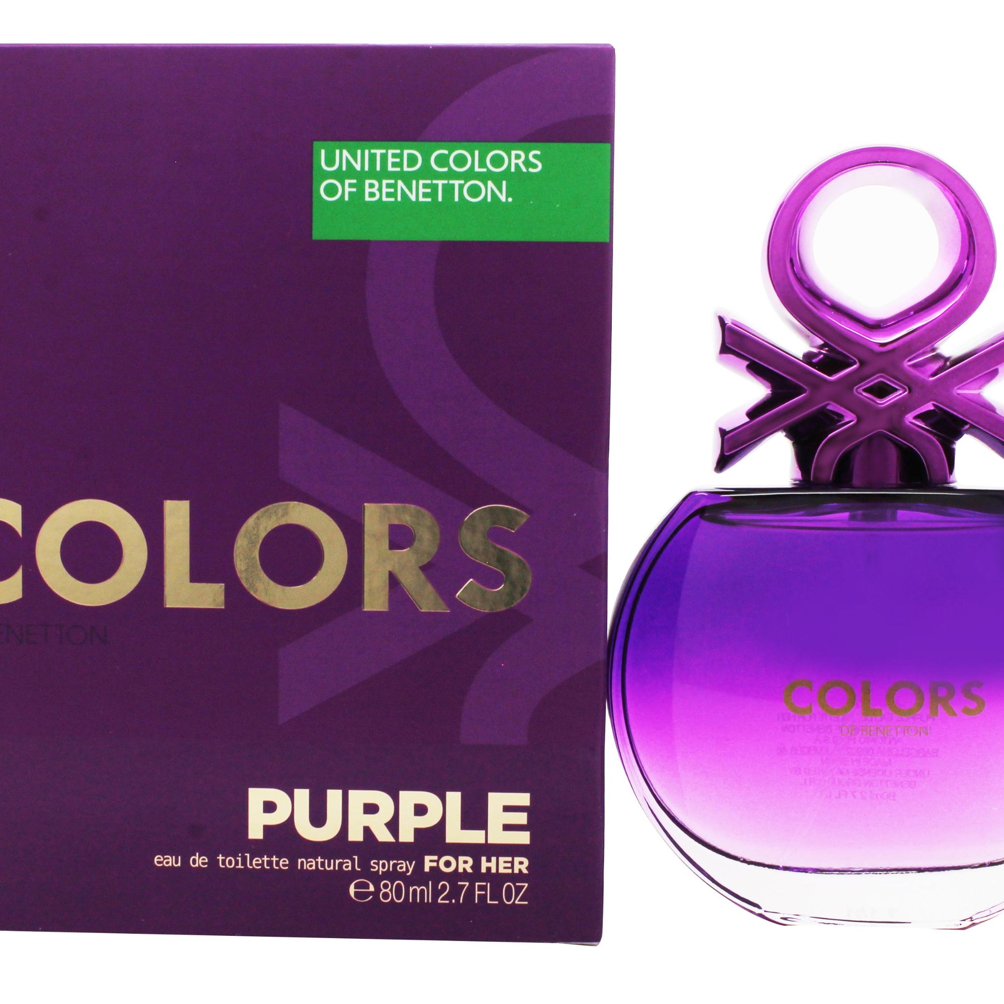 Benetton Colors de Benetton Purple Eau de Toilette 80ml Spray