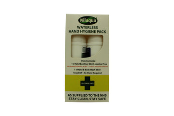 Nilaqua Waterless Hand Hygiene Pack 65ml Hand Sanitiser + 65ml Hand Wash