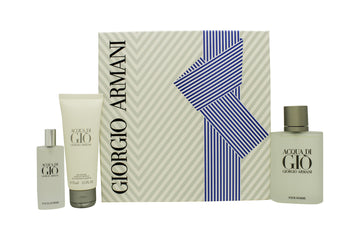 Giorgio Armani Acqua Di Gio Gift Set 100ml EDT + 75ml Shower Gel + 15ml EDT