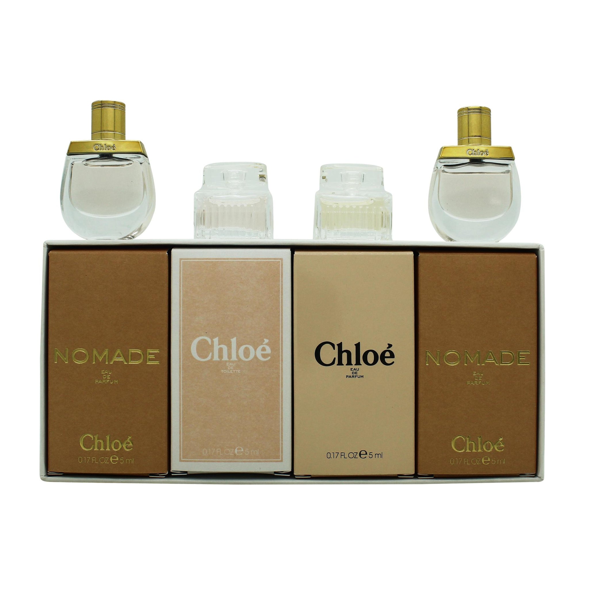 Chloé Le Parfums Gift Set 4 Pieces (This gift set contains:  2 x 5ml Nomade EDP 1 x 5ml Chloe EDP 1 x 5ml Chloe EDT)