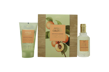 Mäurer & Wirtz 4711 Acqua Colonia White Peach & Coriander Gift Set 50ml EDC + 75ml Shower Gel