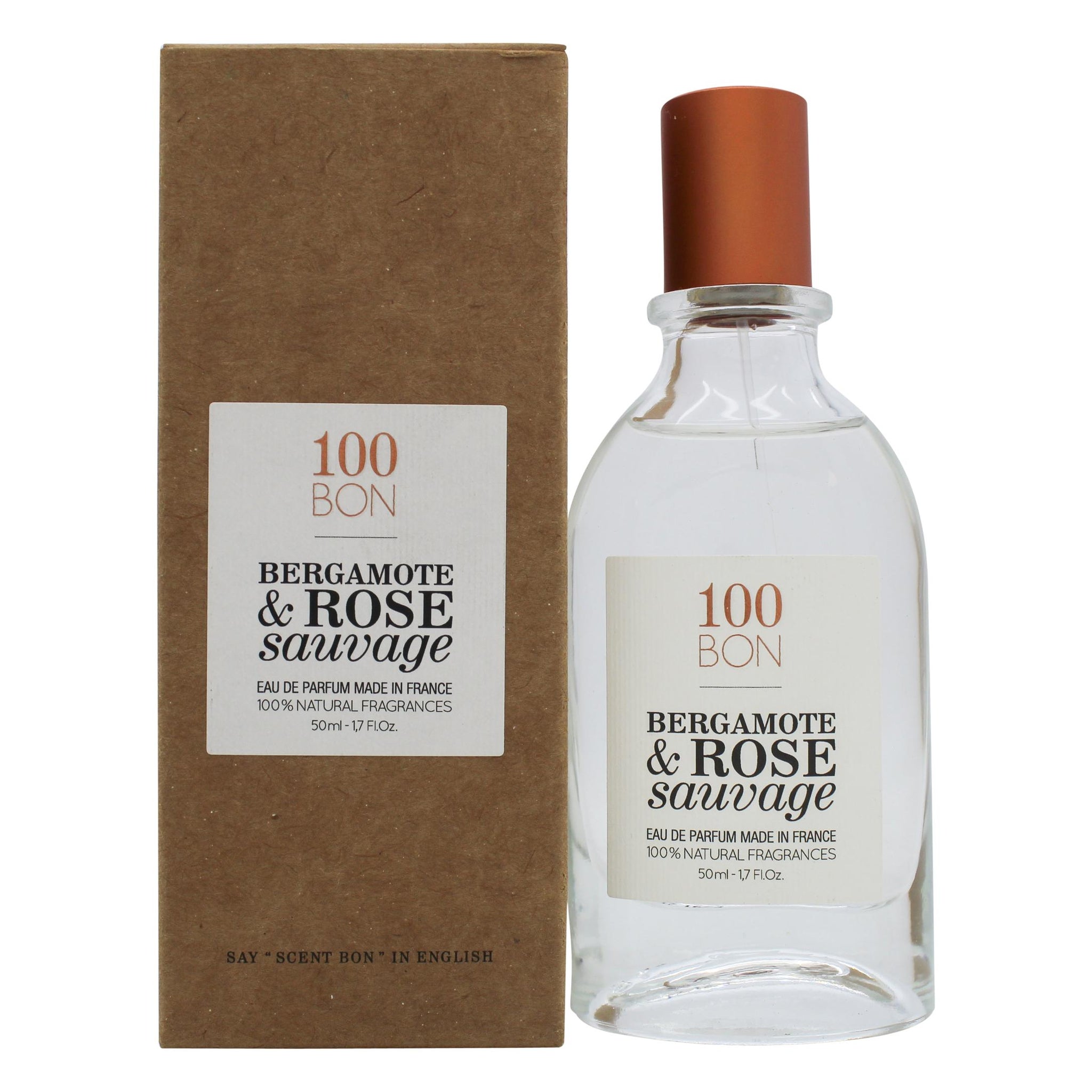 100BON Bergamote & Rose Sauvage Refillable Eau de Parfum 50ml Spray