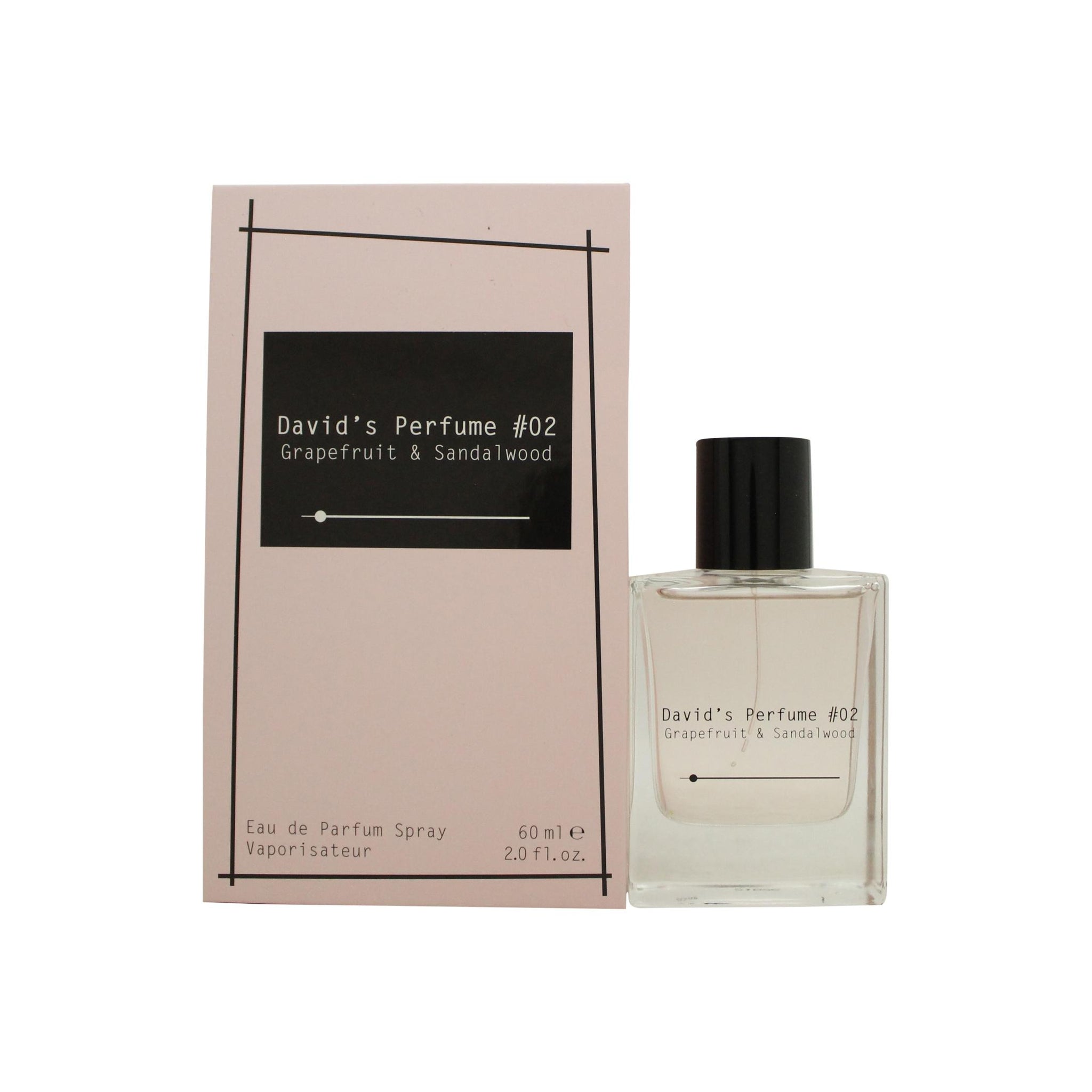 David's Perfume #02 Grapefruit & Sandalwood Eau de Parfum 60ml Spray