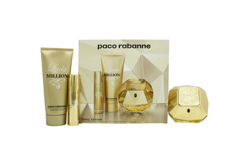 Paco Rabanne Lady Million Gift Set 80ml EDP + 10ml EDP + 100ml Body Lotion