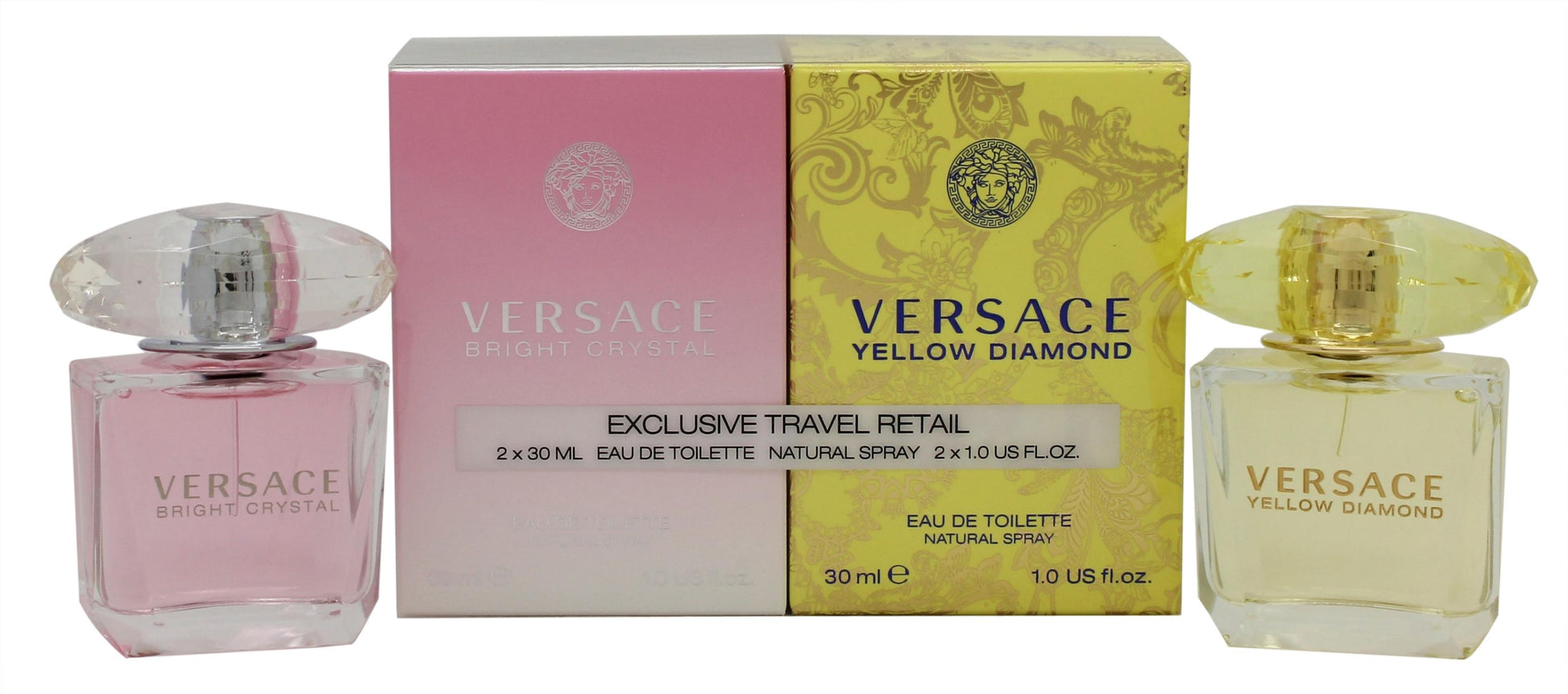 Versace Gift Set 30ml Yellow Diamond EDT 30ml Bright Crystal EDT