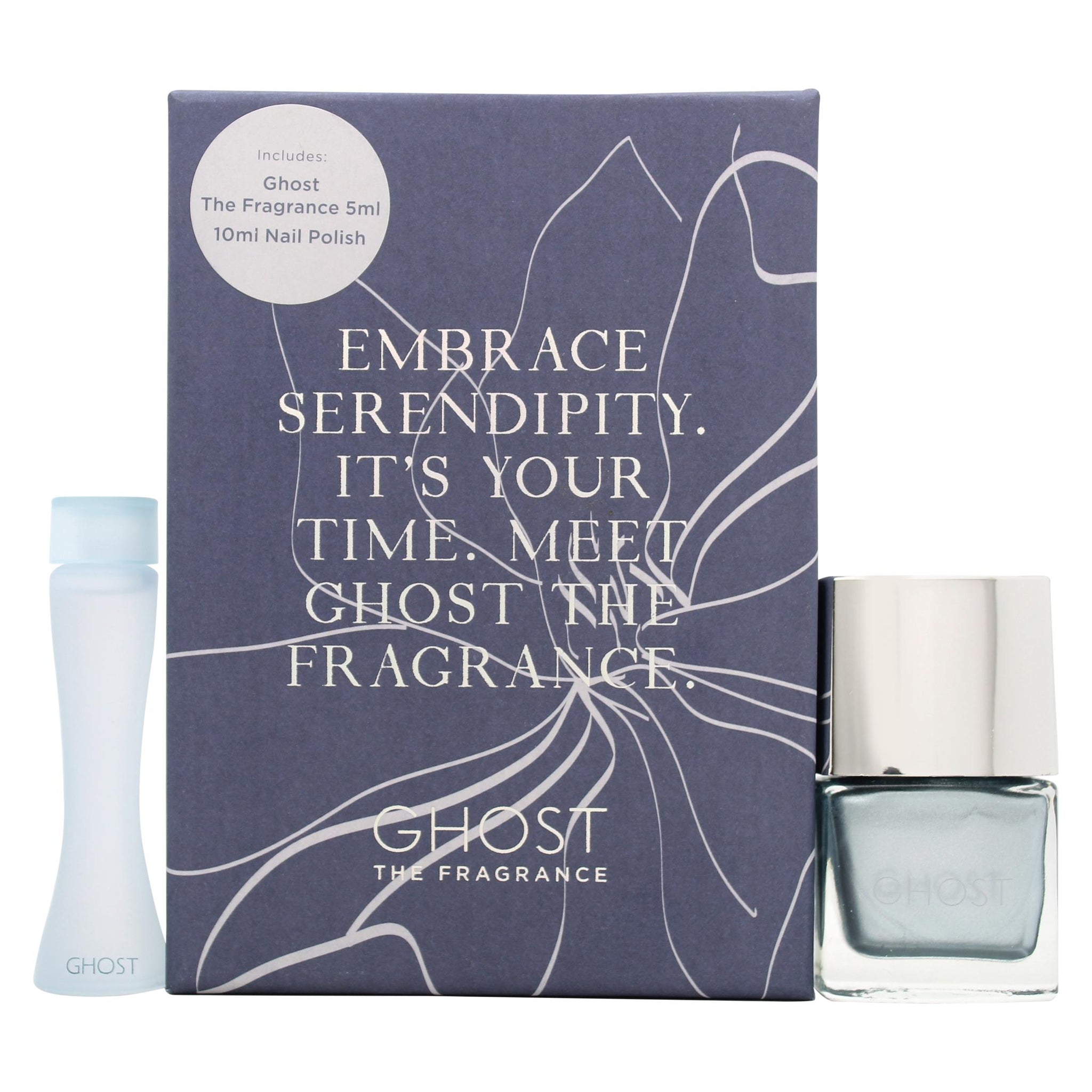 Ghost Original Gift Set 5ml EDT + 10ml Ghost Metallic Blue Nail Polish