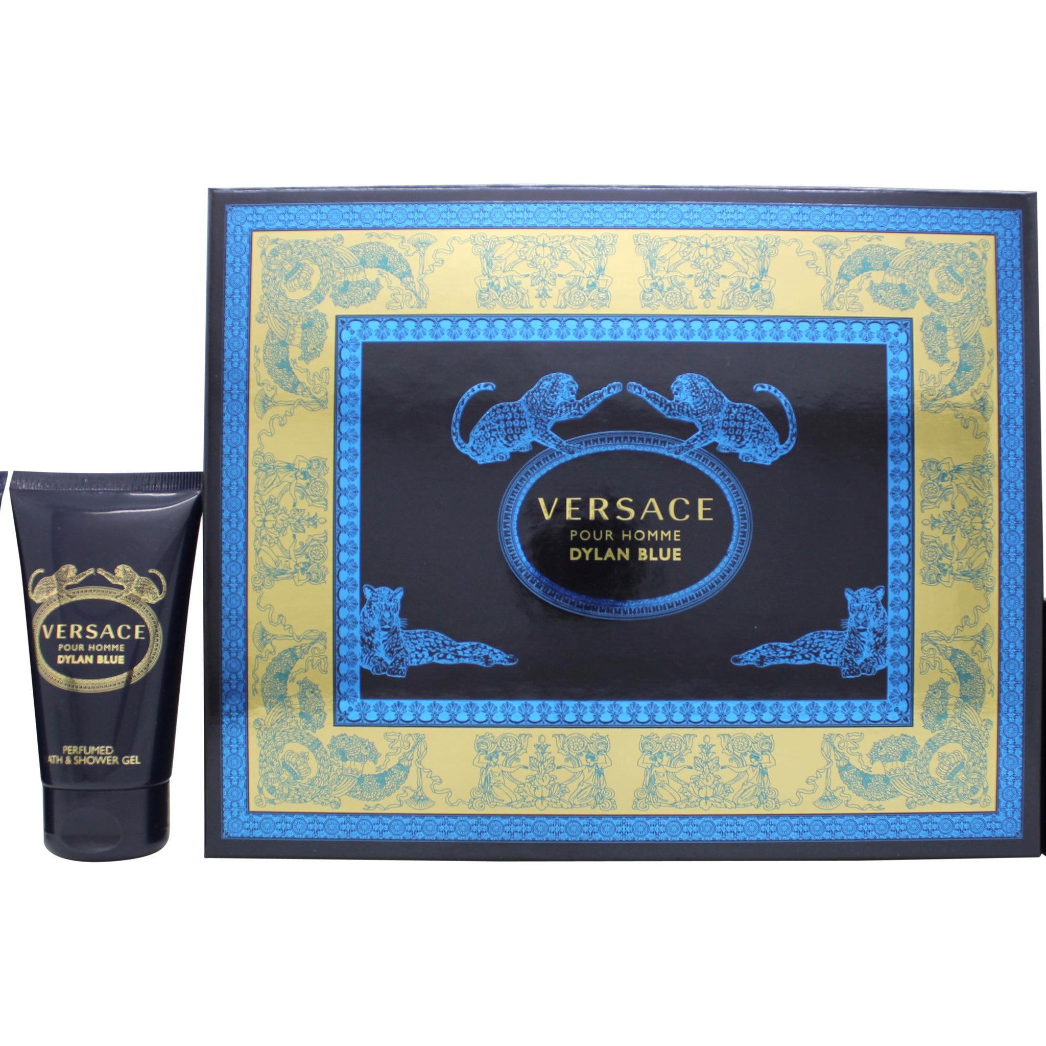 Versace Pour Homme Dylan Blue Gift Set 50ml EDT + 50ml A/Shave Balm + 50ml Shower Gel