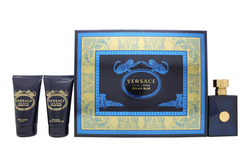 Versace Pour Homme Dylan Blue Gift Set 50ml EDT + 50ml A/Shave Balm + 50ml Shower Gel