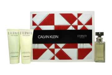 Calvin Klein Eternity Gift Set 50ml EDP + 100ml Shower Gel + 100ml Body Lotion