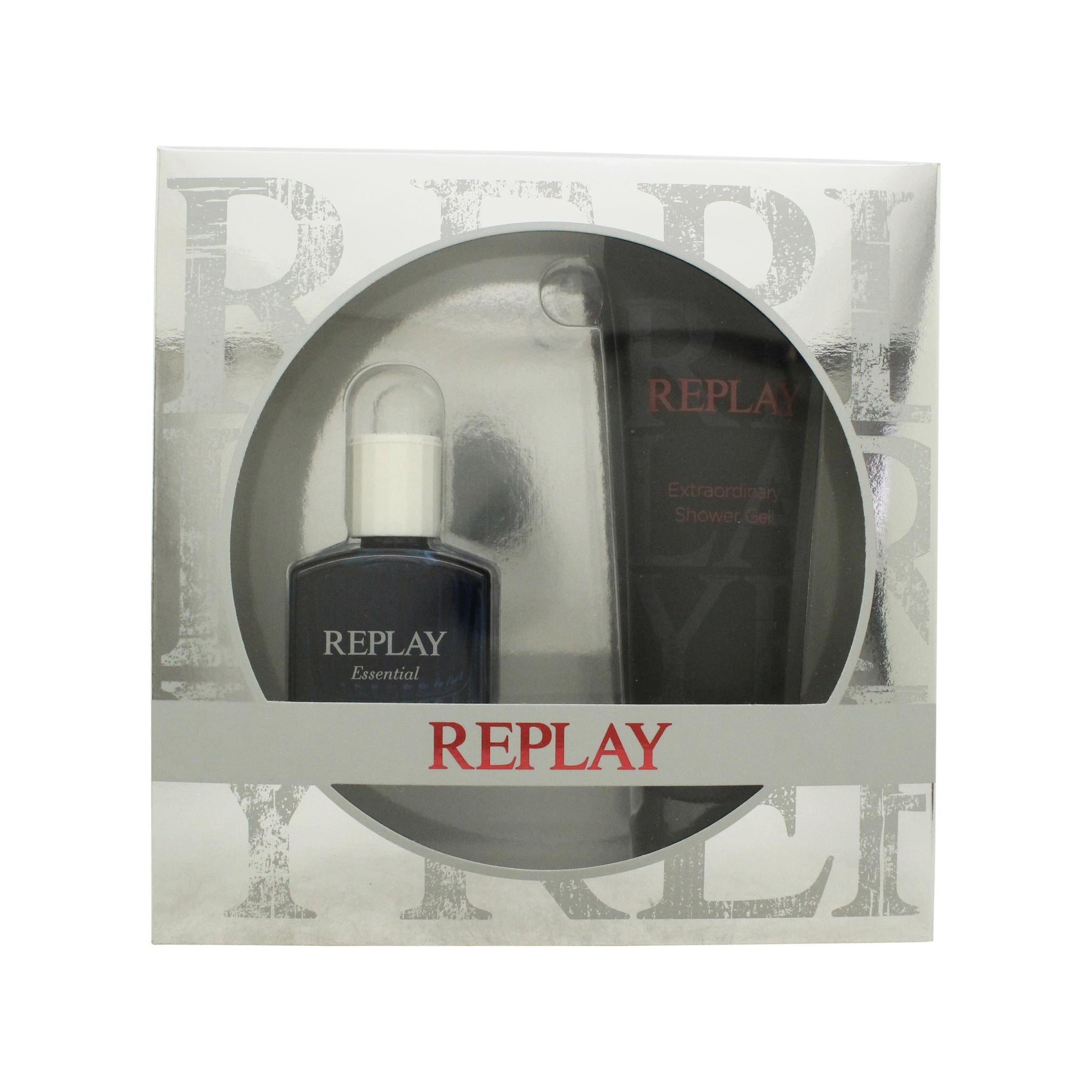 Replay Essential for Him Gift Set 30ml EDT Spray + 100ml Shower Gel