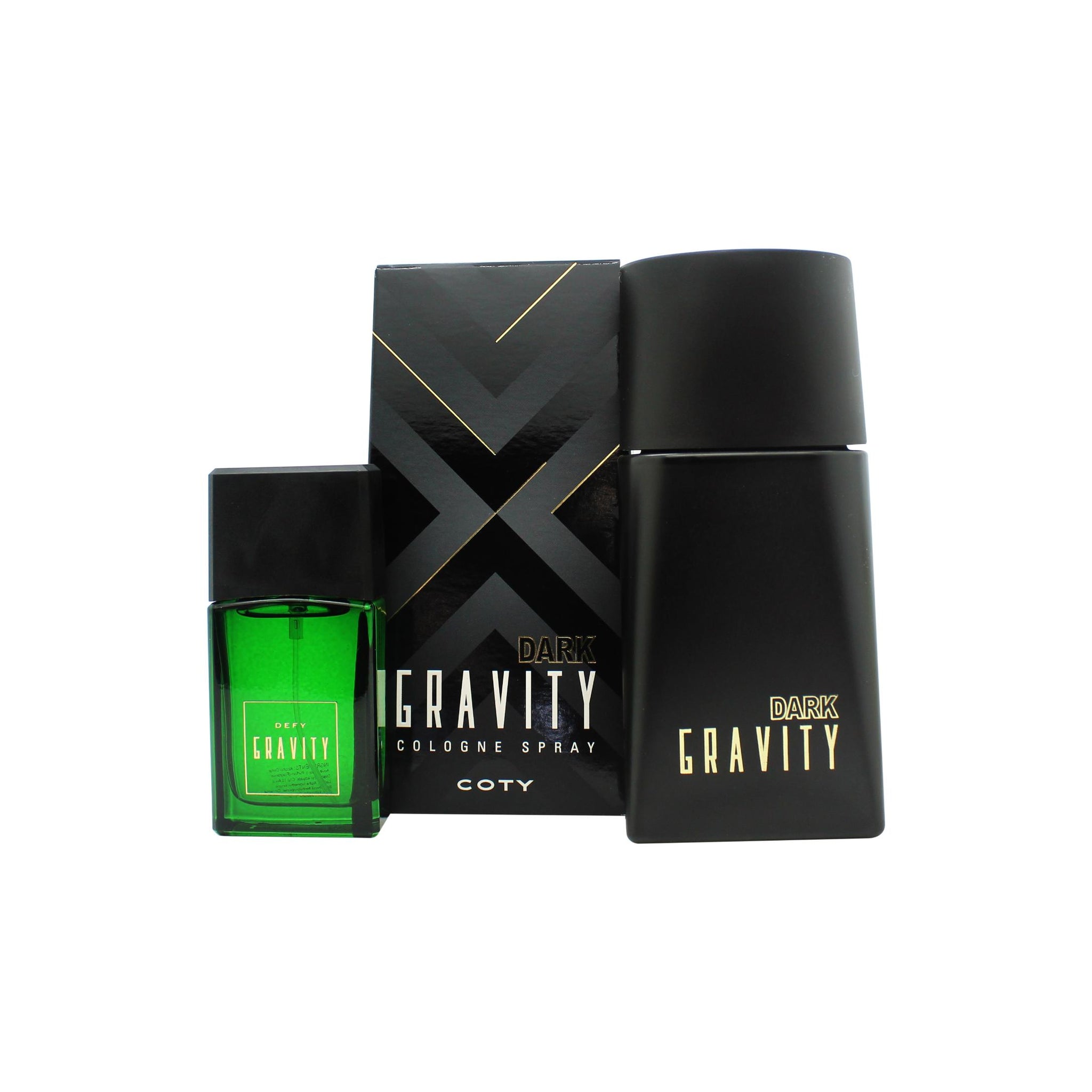 Coty Gravity Gift Set 100ml Dark Gravity Cologne + 30ml Defy Gravity Cologne