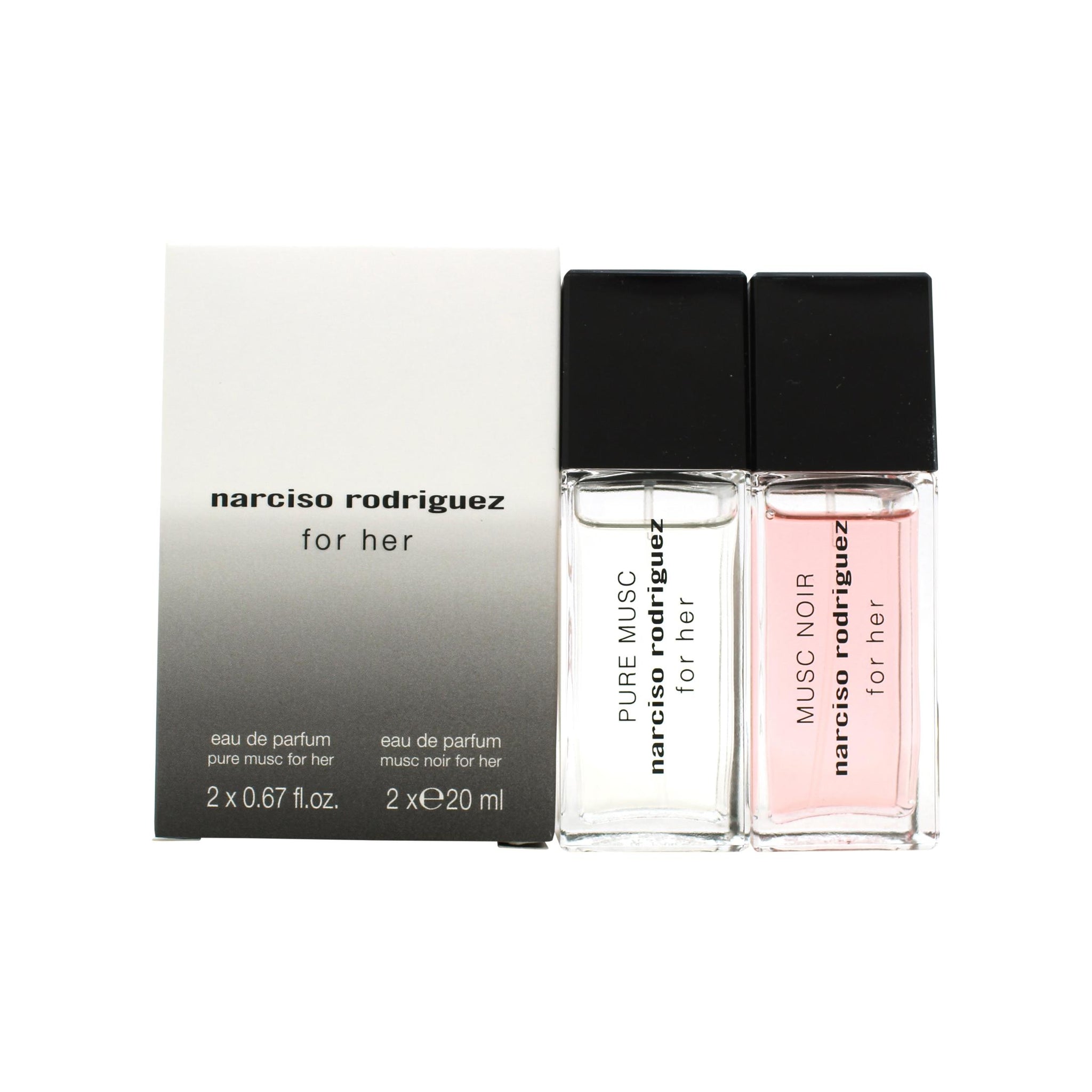 Narciso Rodriguez Layering Duo For Her Gift Set 20ml For Her Pure Musc EDP + 20ml For Her Musc Noir EDP