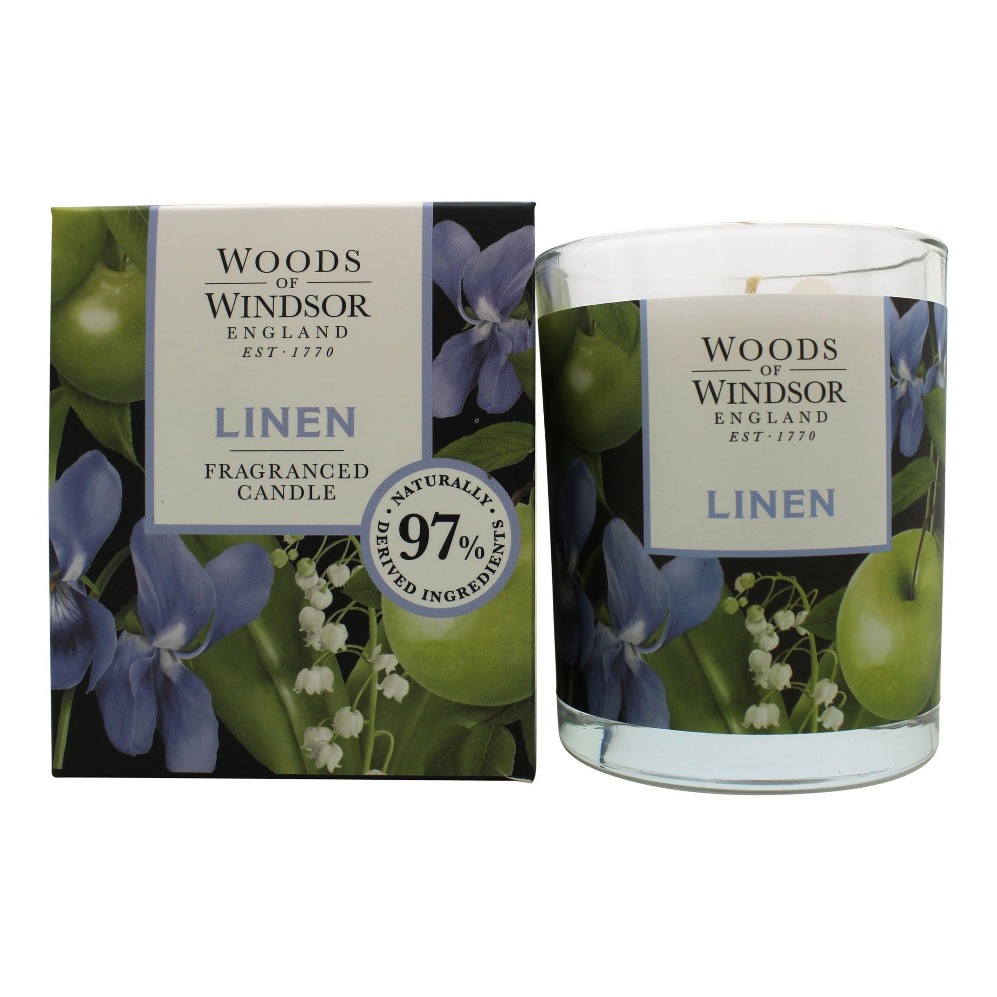 Woods of Windsor Linen Candle 150g