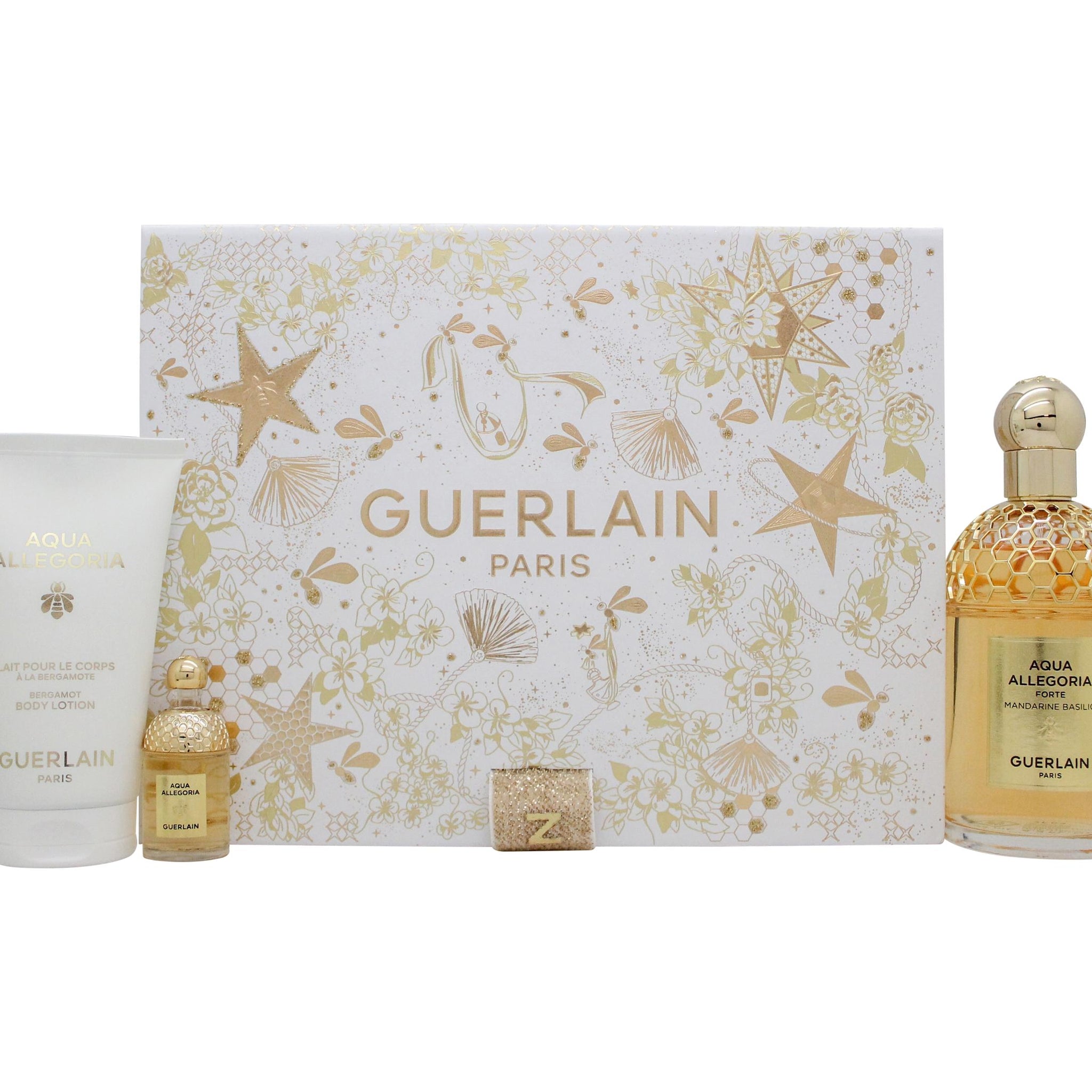 Guerlain Aqua Allegoria Forte Mandarine Basilic Gift Set 125ml EDP + 7.5ml EDP + 75ml Body Lotion