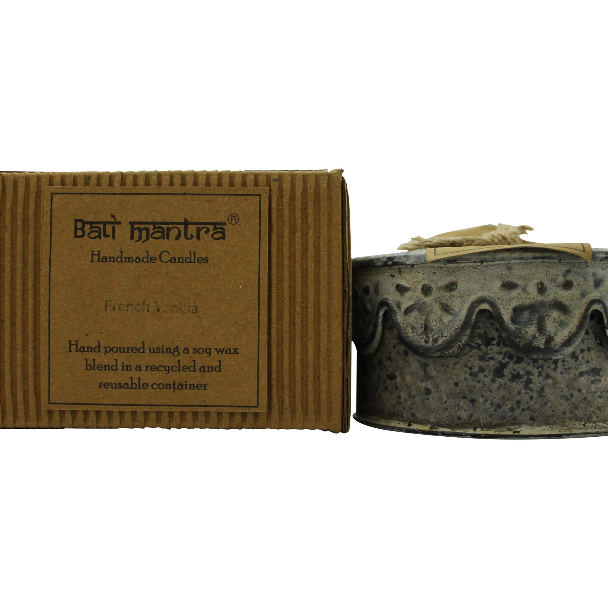 Bali Mantra Victorian Tin Candle 280g - French Vanilla