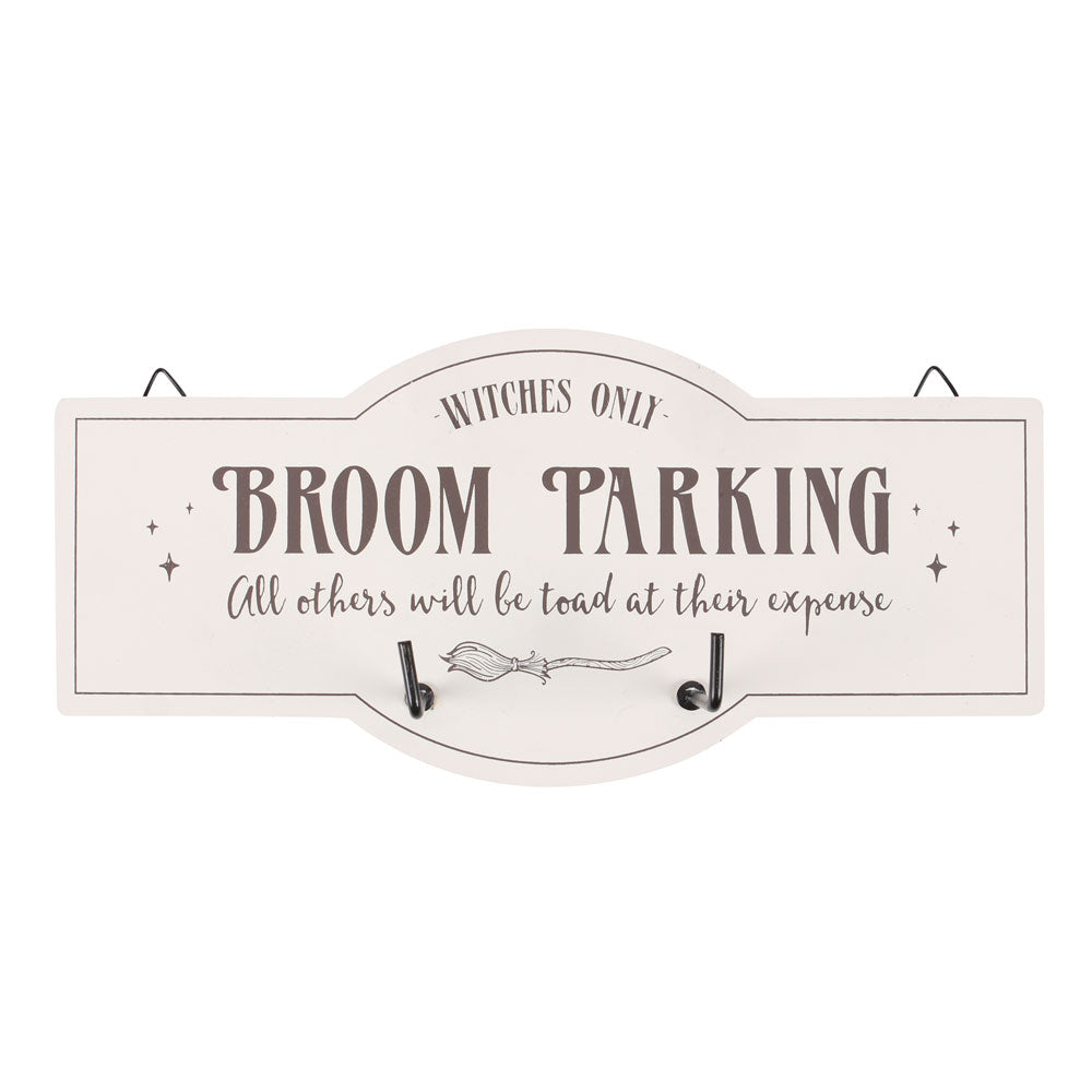 Broom Parking Wall Hook Sign