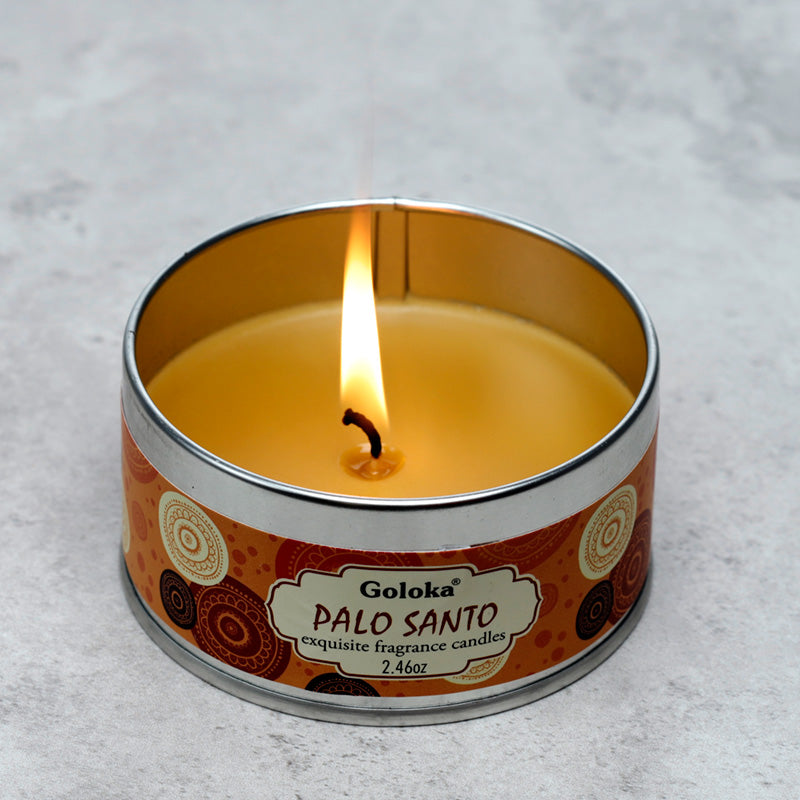 Goloka Wax Candle Tin - Palo Santo