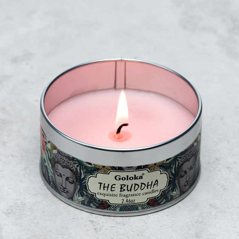 Goloka Wax Candle Tin - The Buddha