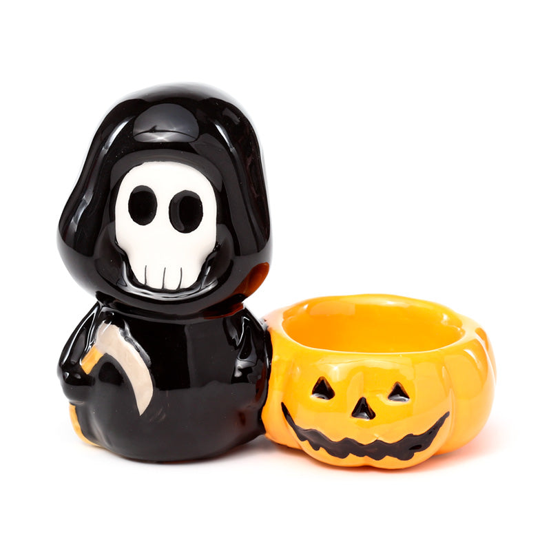 Ceramic Tea Light Candleholder - Skull Boy