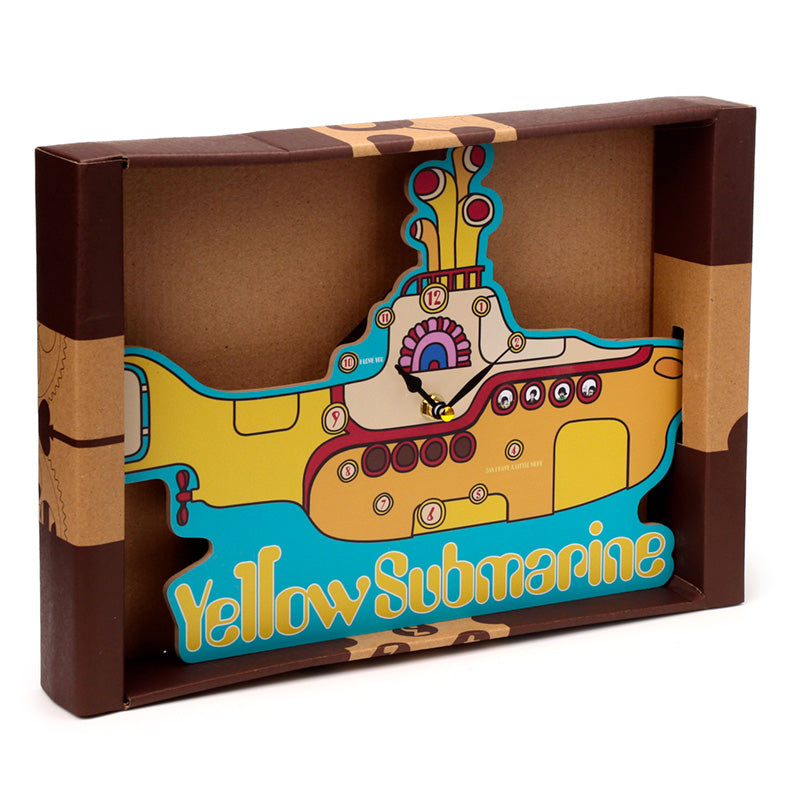 Decorative The Beatles Yellow Submarine Shaped Wall Clock