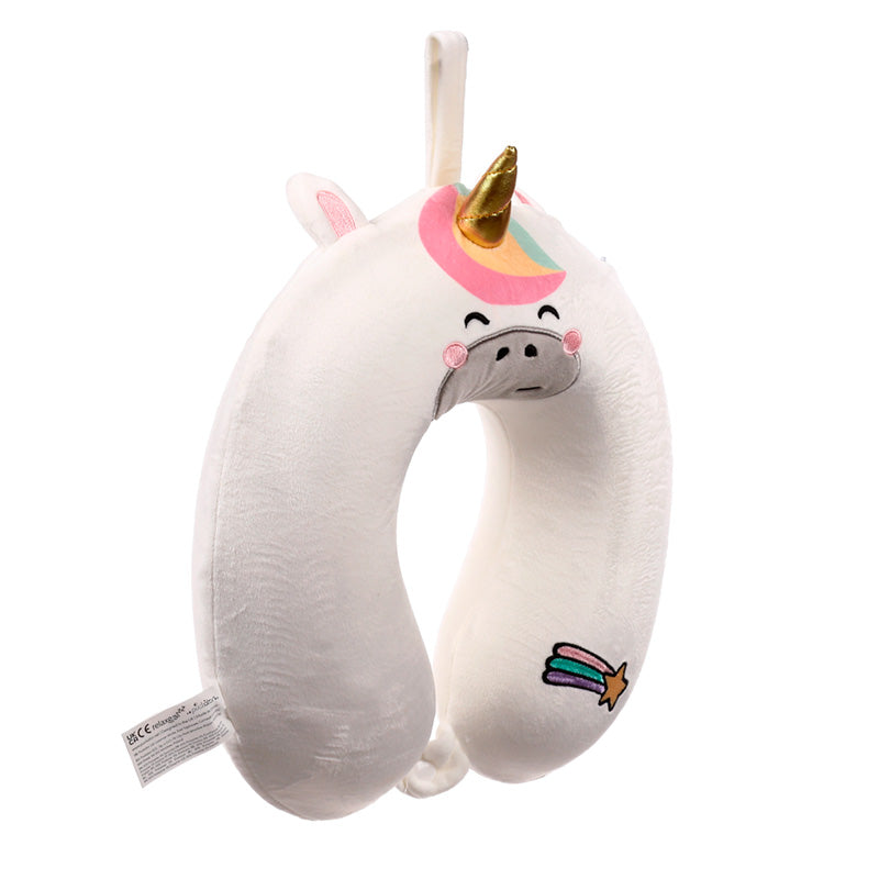 Relaxeazzz Plush Memory Foam Travel Pillow - Astra the Unicorn Adoracorns