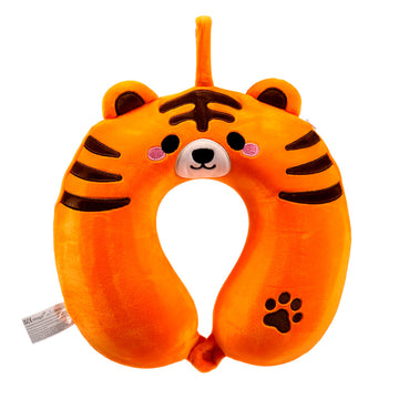 Relaxeazzz Plush Memory Foam Travel Pillow - Alfie the Tiger Adoramals