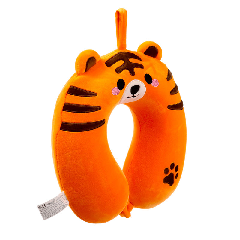 Relaxeazzz Plush Memory Foam Travel Pillow - Alfie the Tiger Adoramals