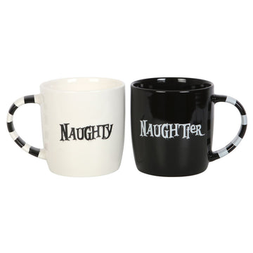 Naughty &amp; Naughtier Couples Mug Set