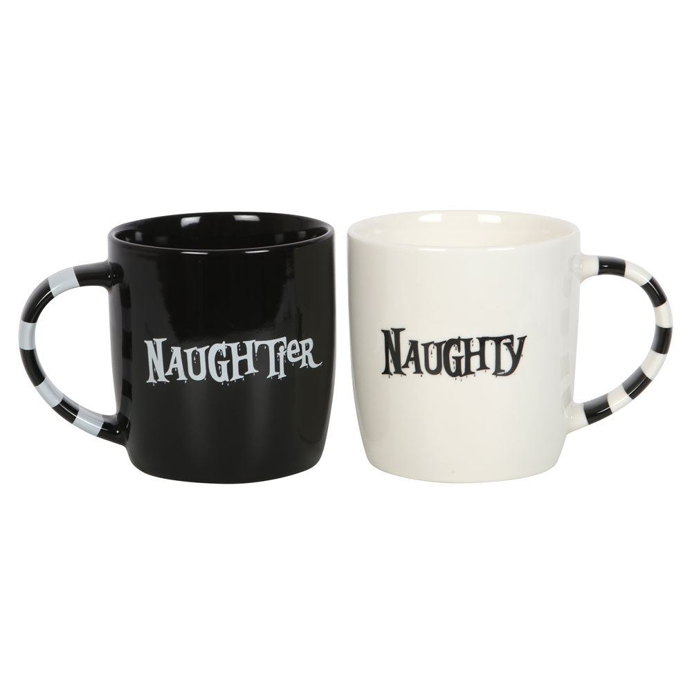 Naughty &amp; Naughtier Couples Mug Set