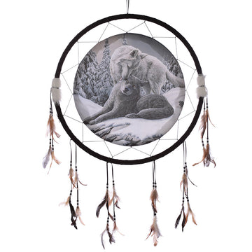 Dreamcatcher (Large) - Lisa Parker Snow Kisses Wolf