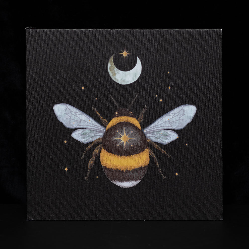 Forest Bee Light Up Canvas Plaque