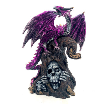 Dark Legends LED Dragon - Keeper of the Death Gate Amethyst Dragon