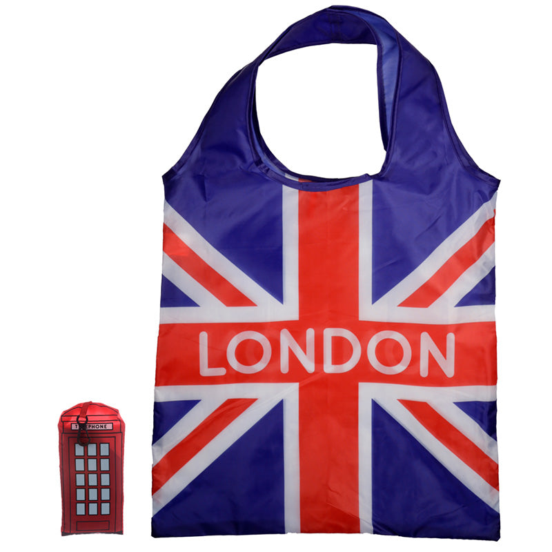 Handy Foldable Shopping Bag - London Icons Red Telephone Box