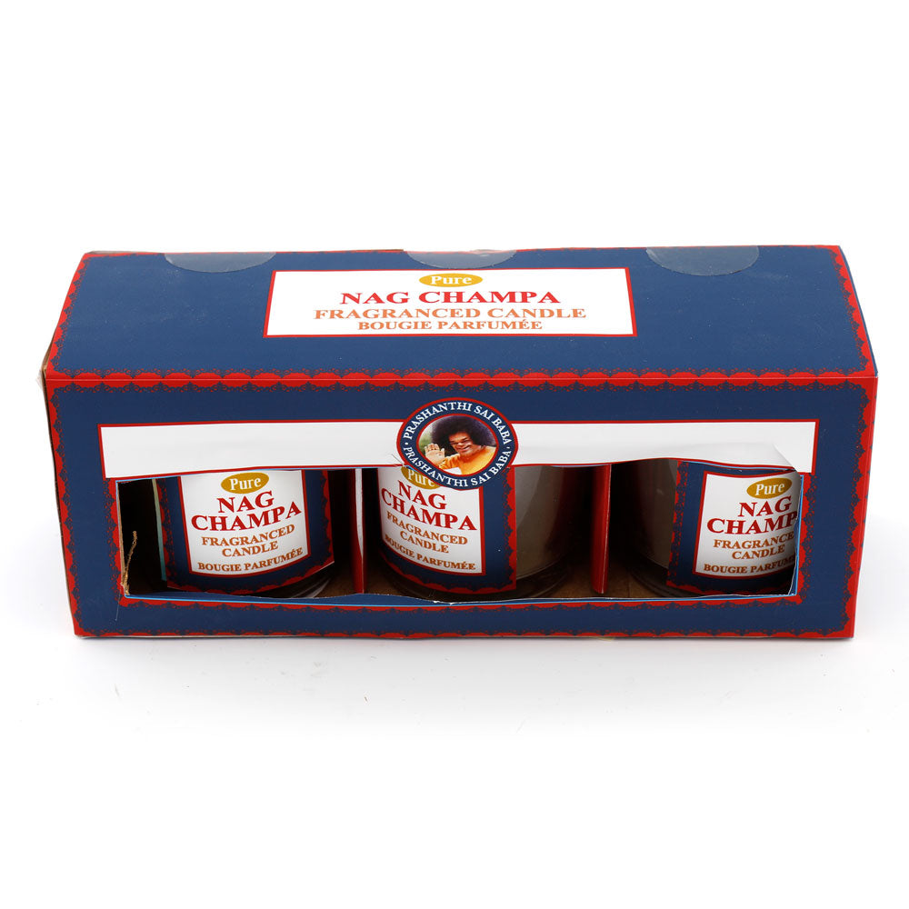 Set of 3 Nag Champa Votive Candle