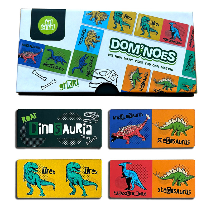 Kids Dominoes Set - Dinosauria