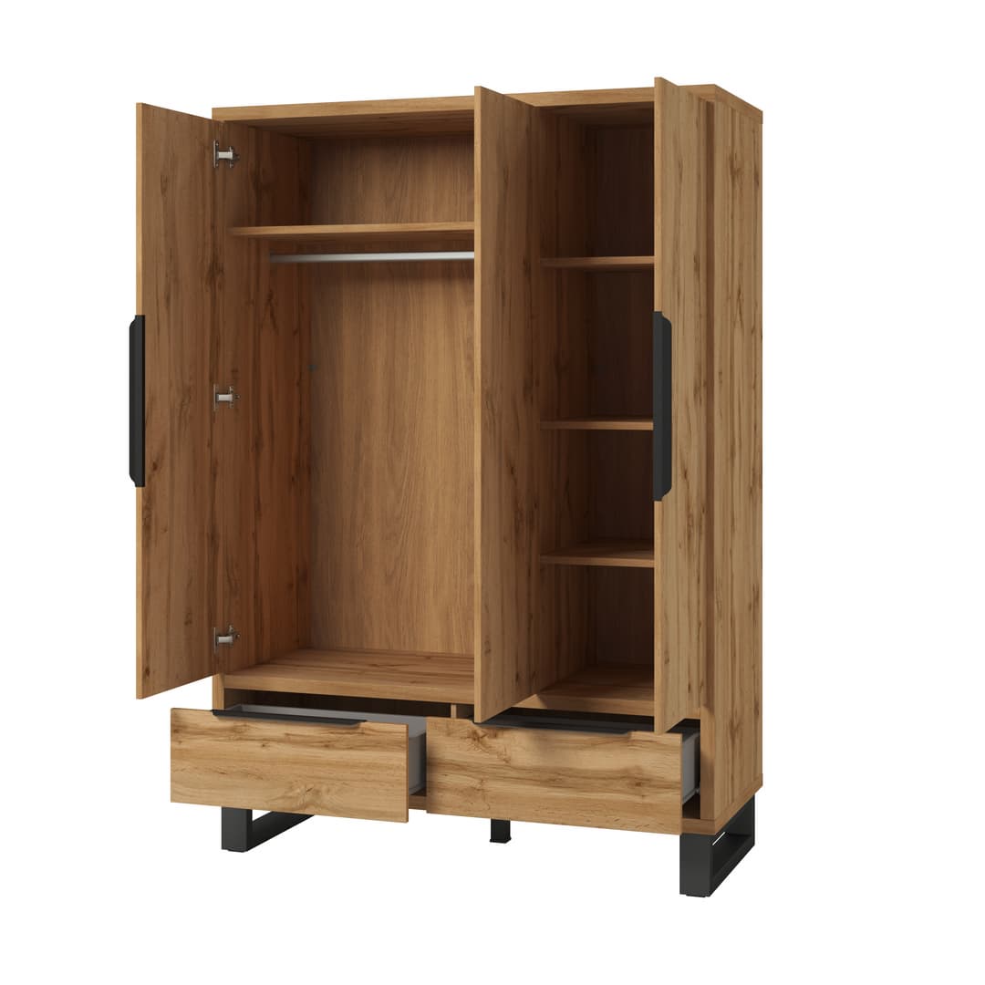 Halle Hinged Door Wardrobe 145cm