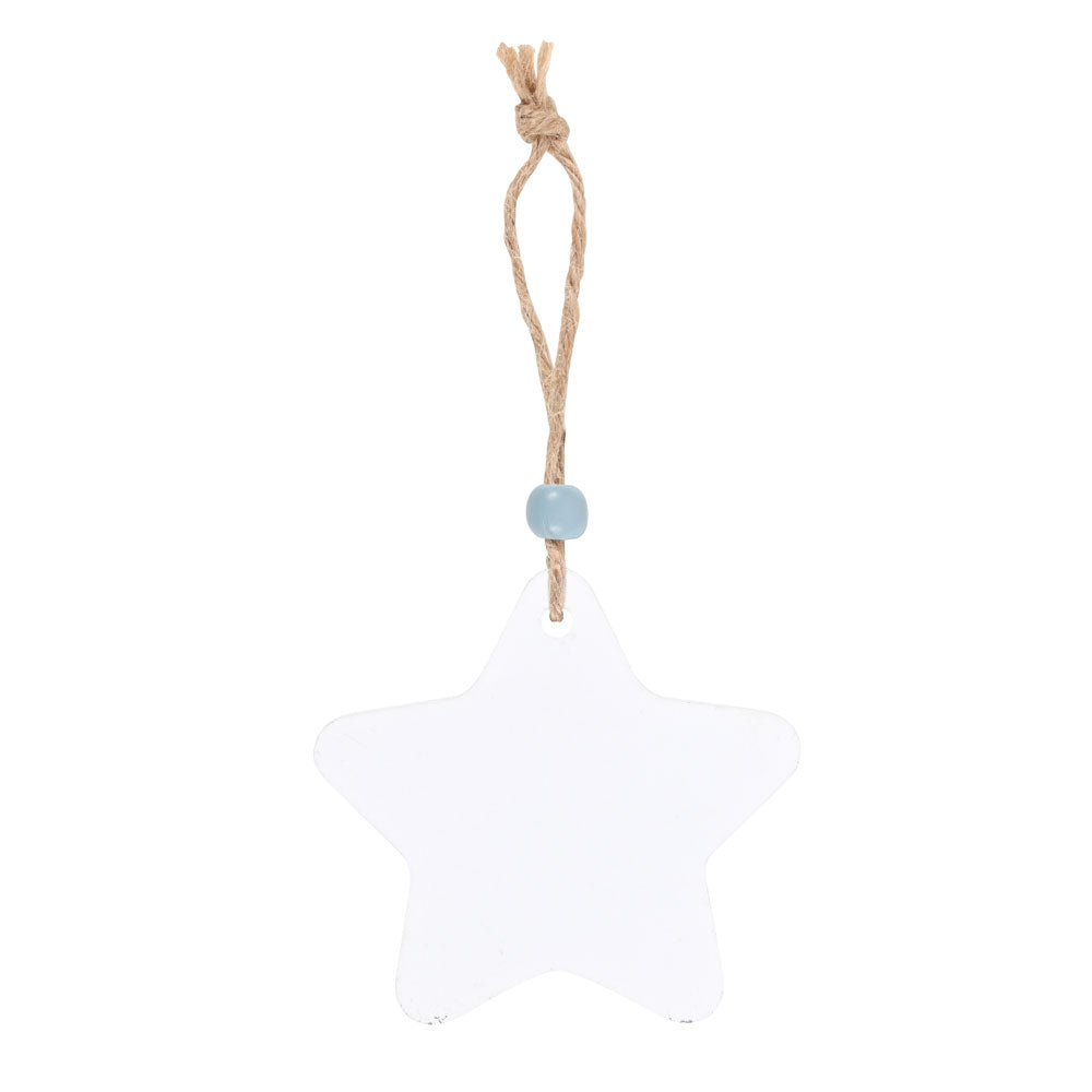 Baby Boy Hanging Star Sentiment Sign