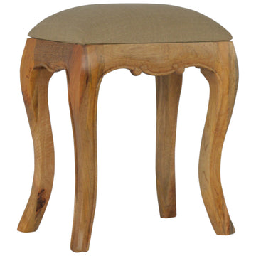 Chantilly Mud Linen Stool