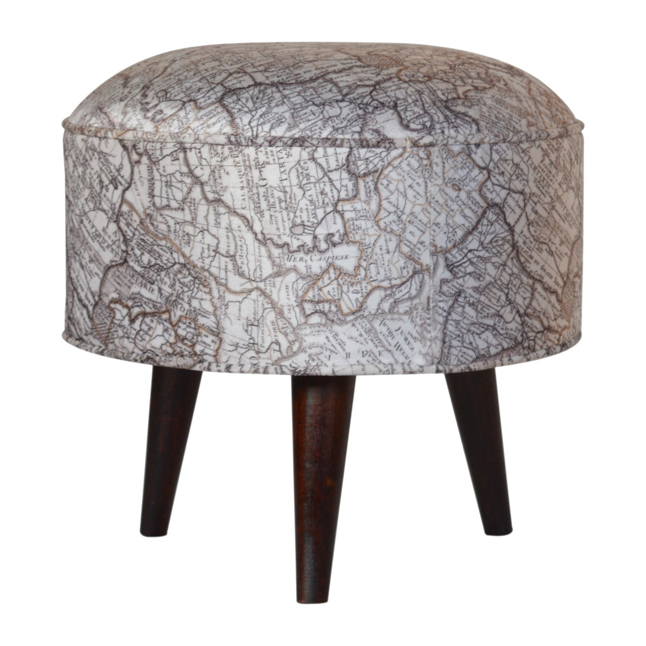 IN1017 - Map Printed Footstool