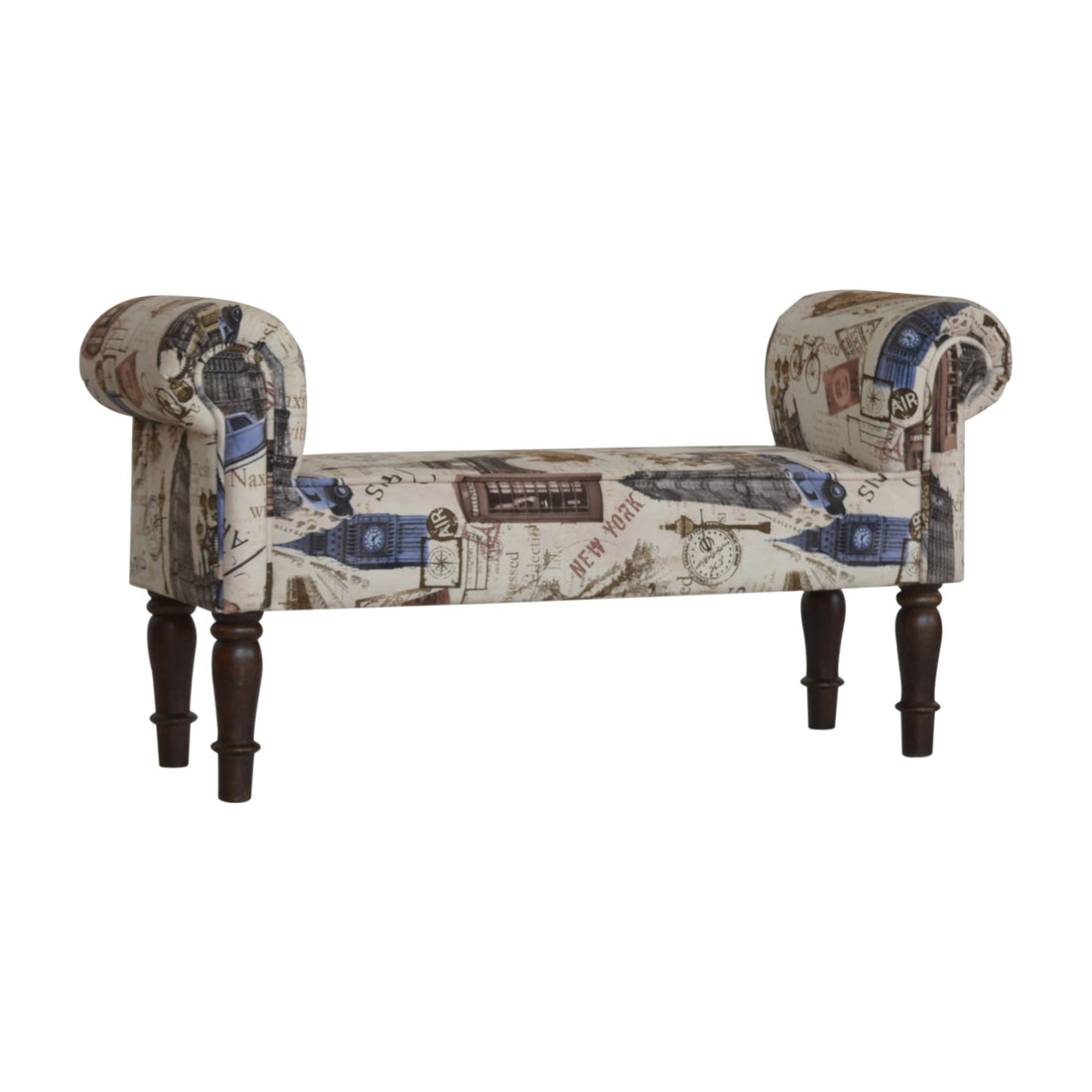 IN1275 - City Printed Bedroom Bench