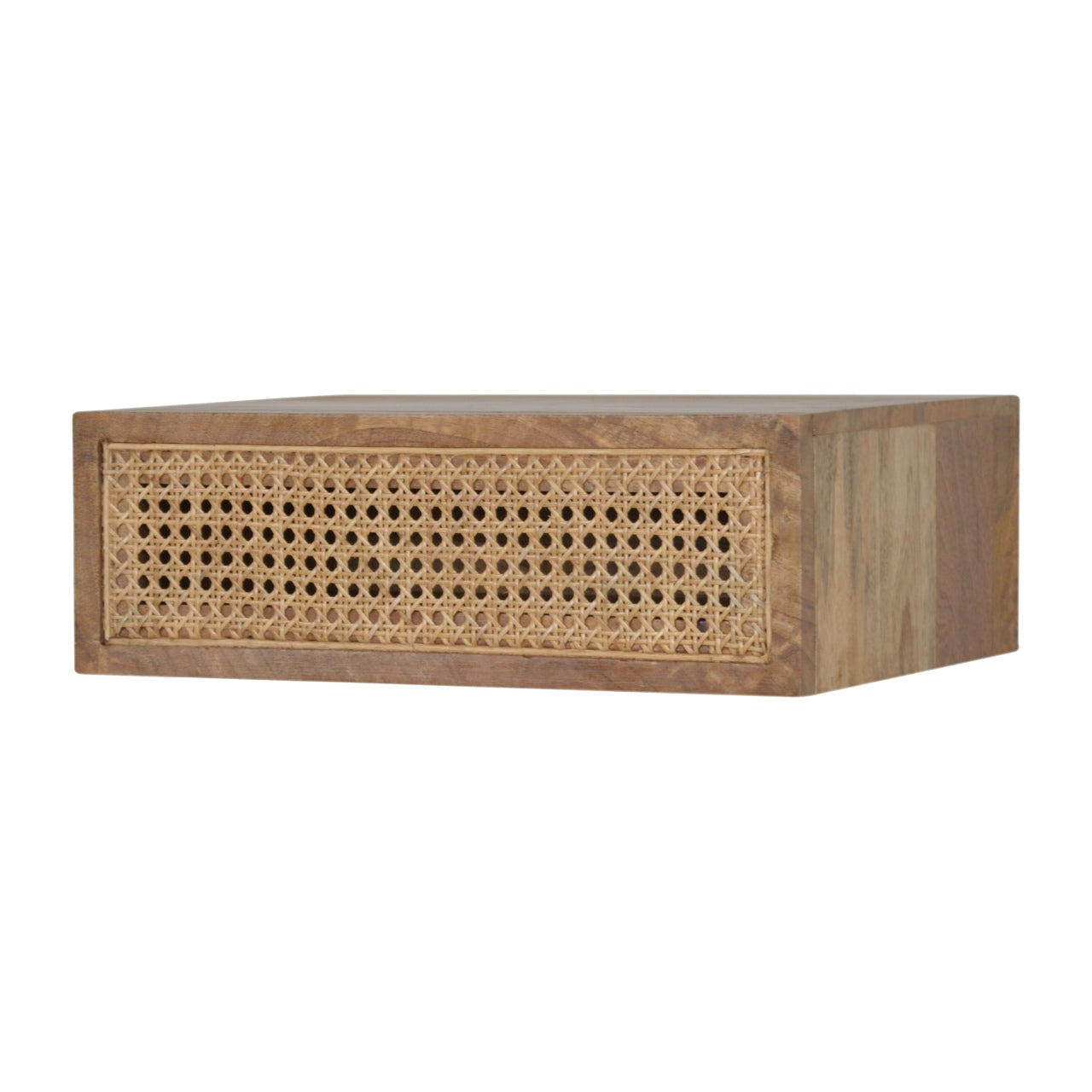 Wall Mounted Ratten Bedside Table | Oak Rattan Wall-Mounted – KneePillow
