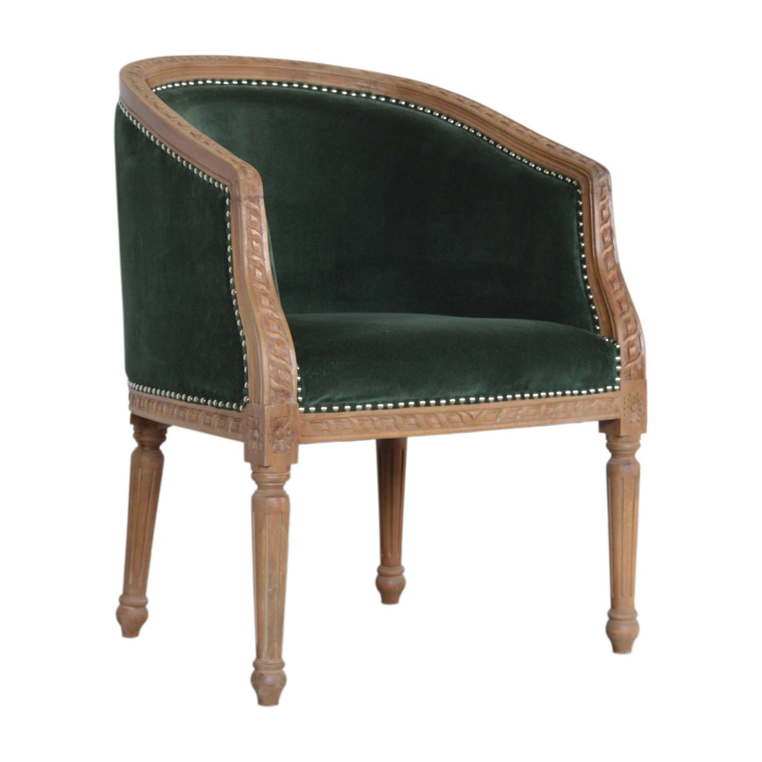 Emerald Velvet Occasional Chair