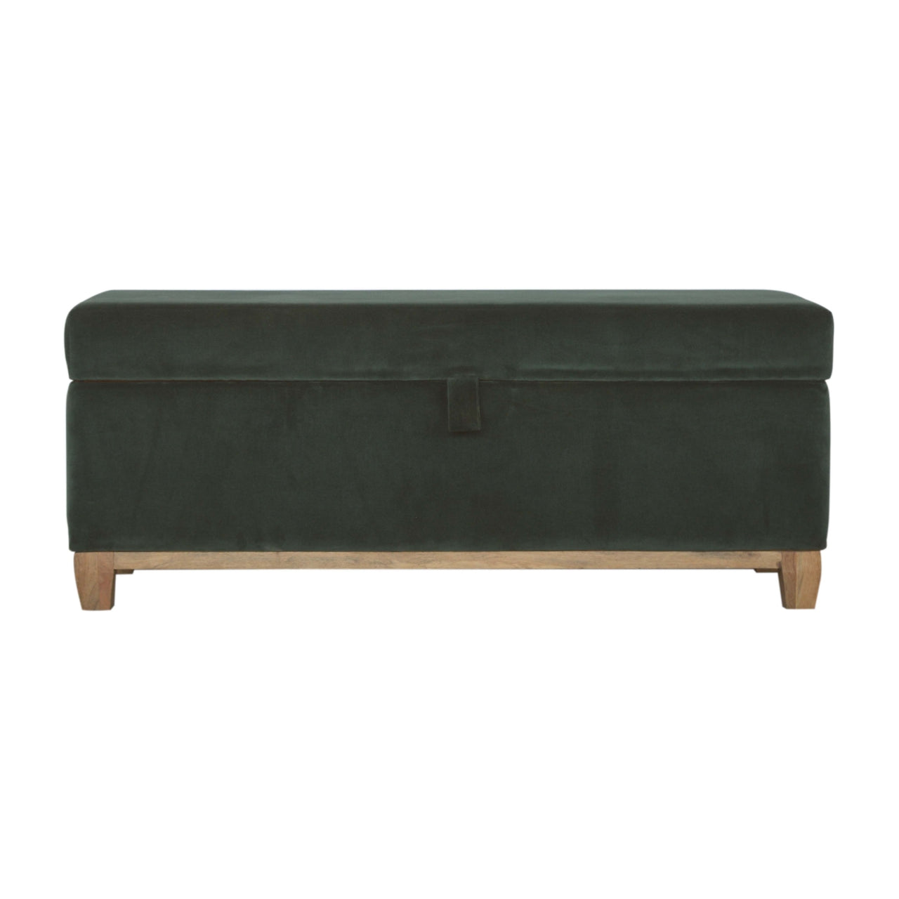 Emerald Cotton Velvet Storage Box