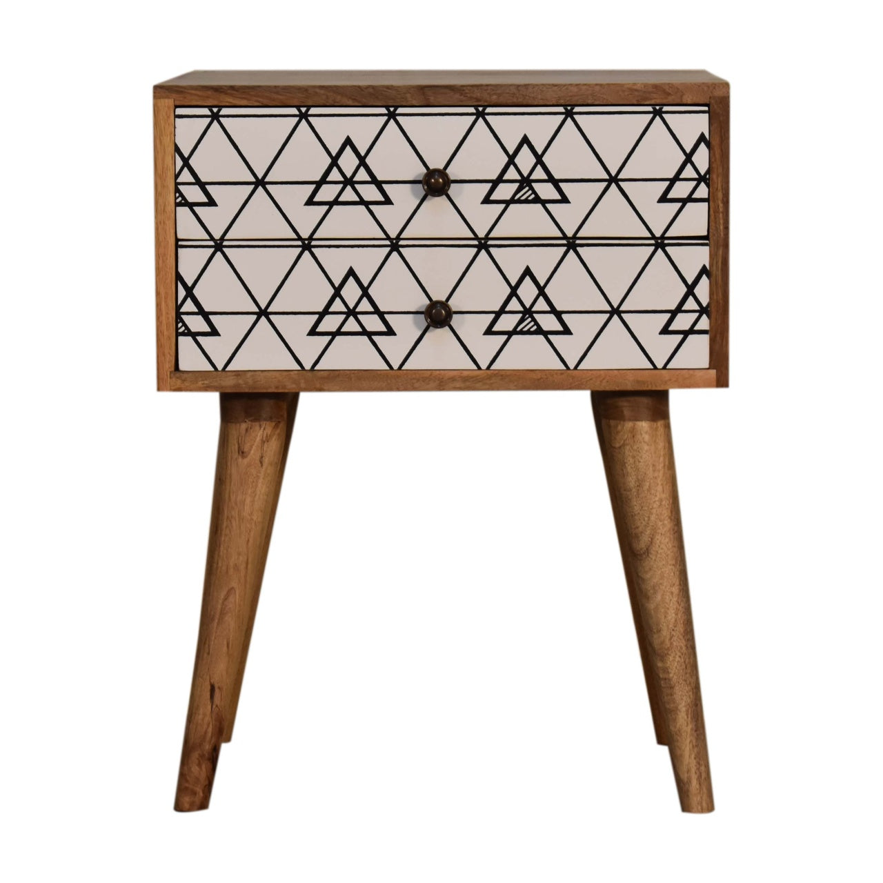 Triangular Printed Bedside